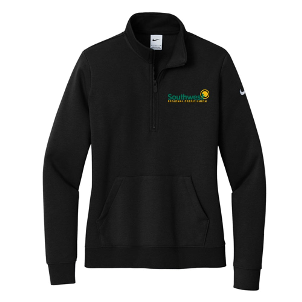 Southwest Ladies' Nike Club Fleece Sleeve Swoosh 1/2 Zip