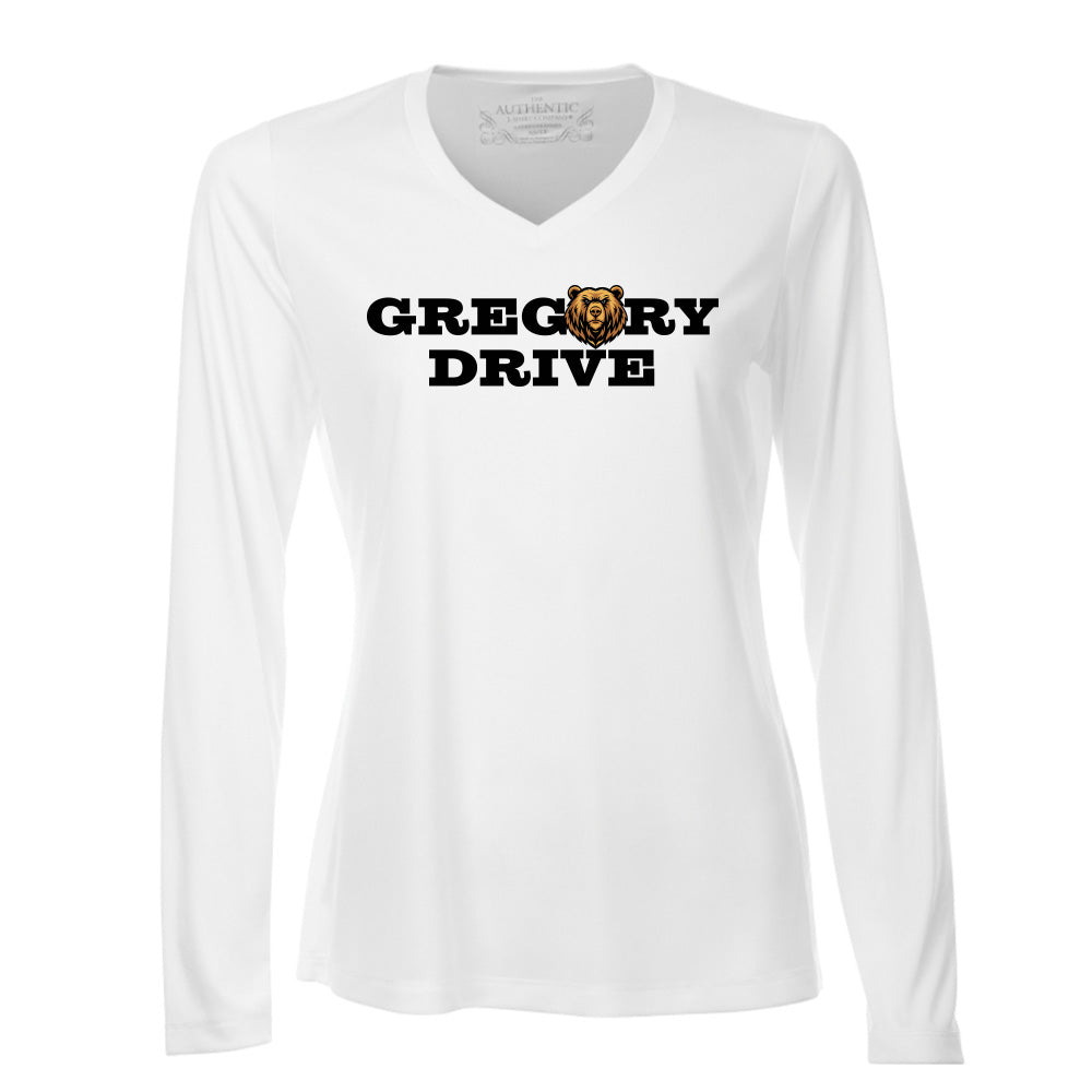Gregory Drive Ladies' Pro Team Long Sleeve V-Neck