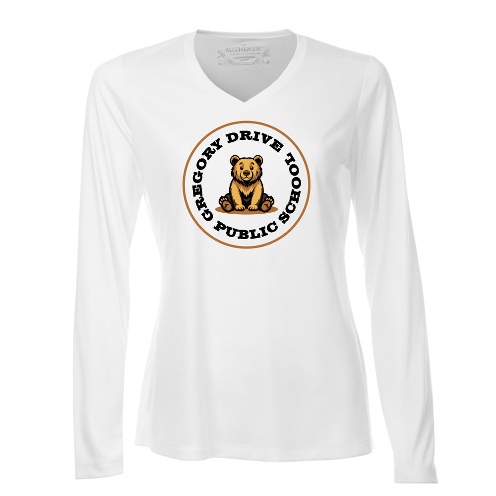 Gregory Drive Ladies' Pro Team Long Sleeve V-Neck
