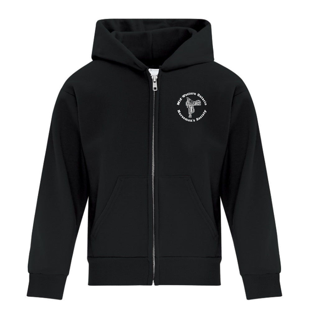 MWHS Youth Fleece Full Zip Hooded Sweatshirt