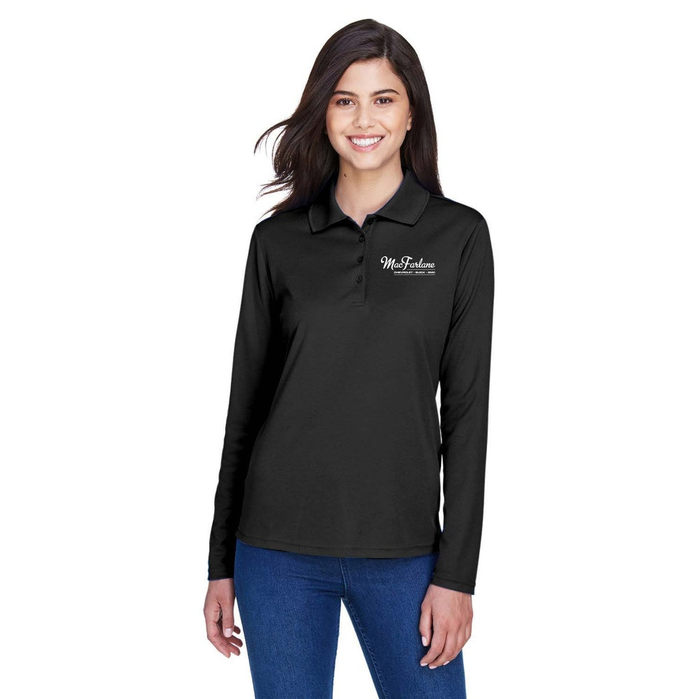 MacFarlane Chevrolet Ladies' Core365 Pinnacle Performance Long Sleeve Pique Polo