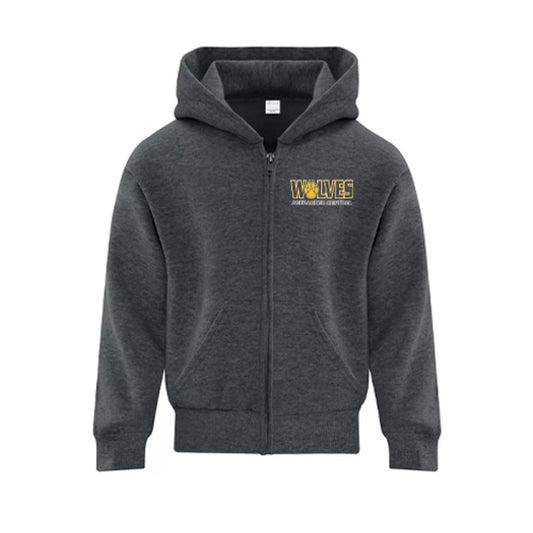 Aberarder Youth Everyday Fleece Full Zip Hooded Sweatshirt