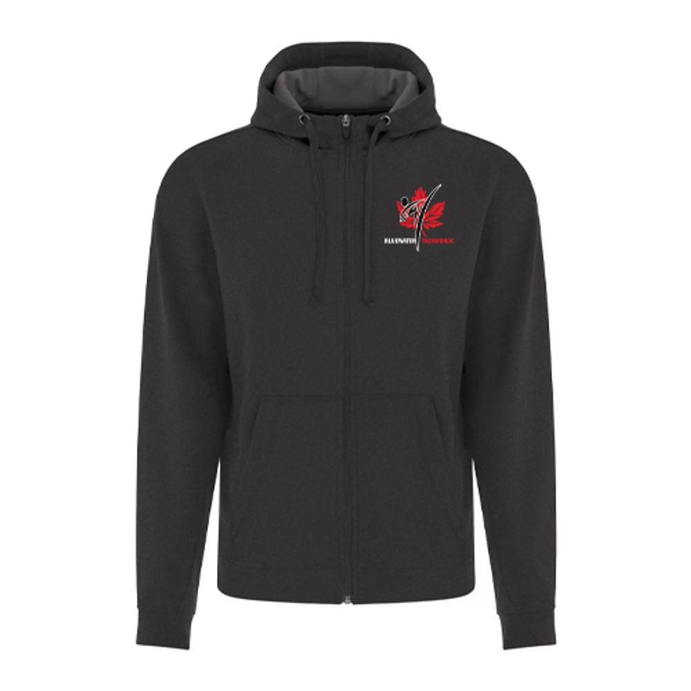 Petrolia Bluewater Tae Kwon Do Anniversary Adult Game Day Fleece Full Zip Hooded Sweatshirt