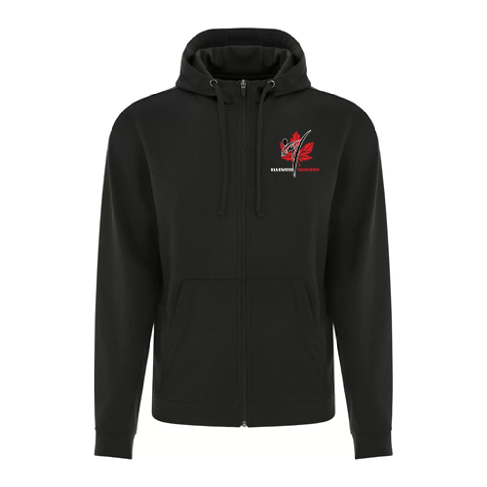 Petrolia Bluewater Tae Kwon Do Anniversary Adult Game Day Fleece Full Zip Hooded Sweatshirt