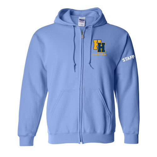 Huron House Boys Home Adult Everyday Fleece Full Zip Hooded Sweatshirt