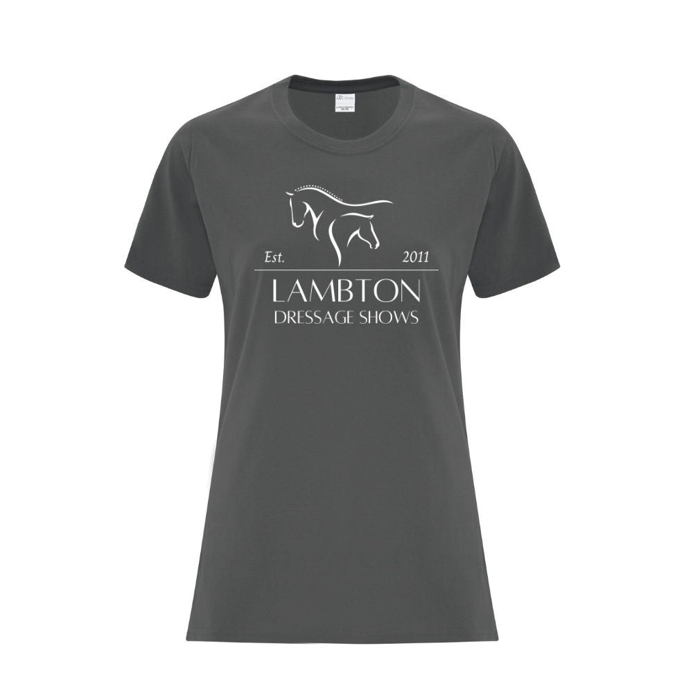 Lambton Dressage Shows Ladies' Cotton T-Shirt