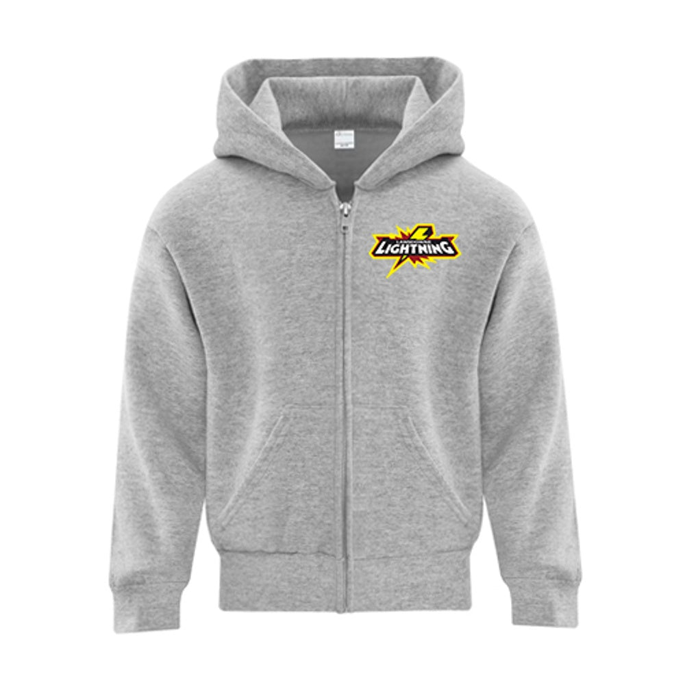 Lansdowne Youth Everyday Fleece Full Zip Hooded Sweatshirt