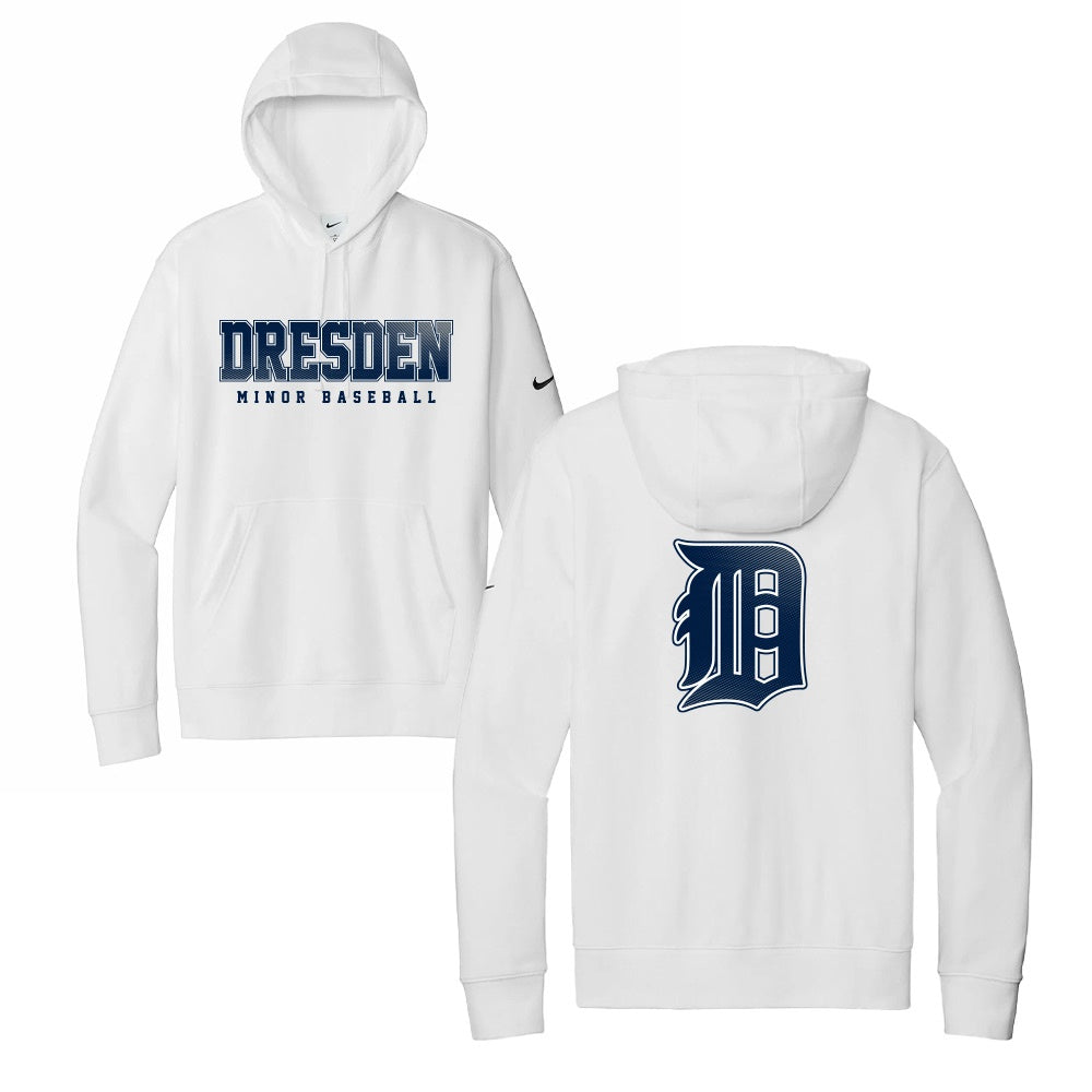 Dresden Minor Baseball Adult Nike Fleece Sleeve Swoosh Pullover Hoodie