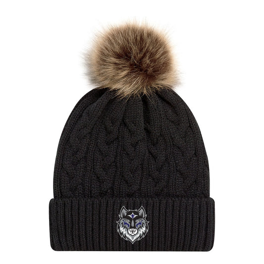 St. Teresa of Calcutta Faux Fur Pom Pom Cuff Toque