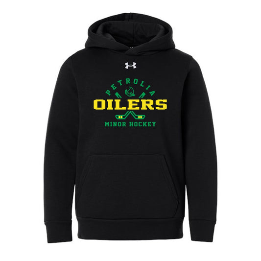 Petrolia Minor Hockey Youth Under Armour Team Icon Fleece Hooded Sweatshirt