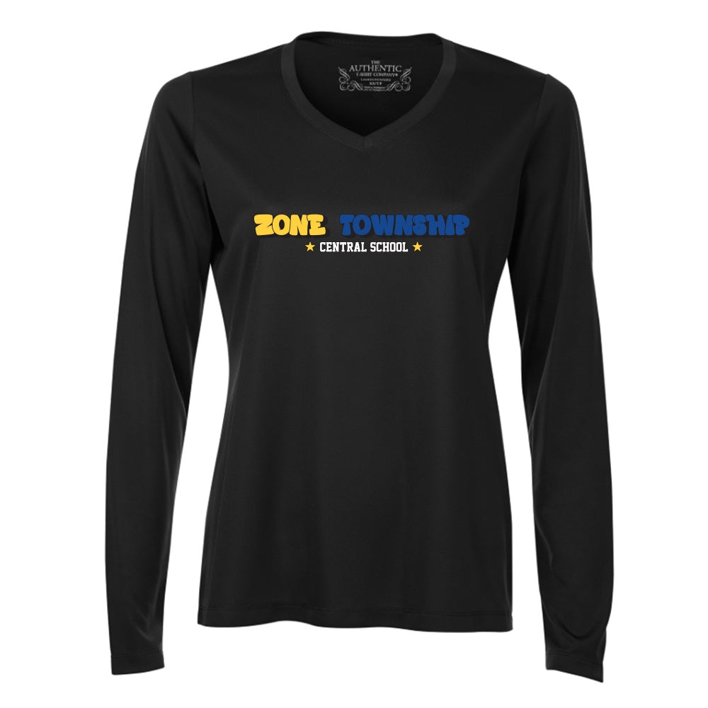 Zone Township Ladies' Pro Team Long Sleeve V-Neck T-Shirt