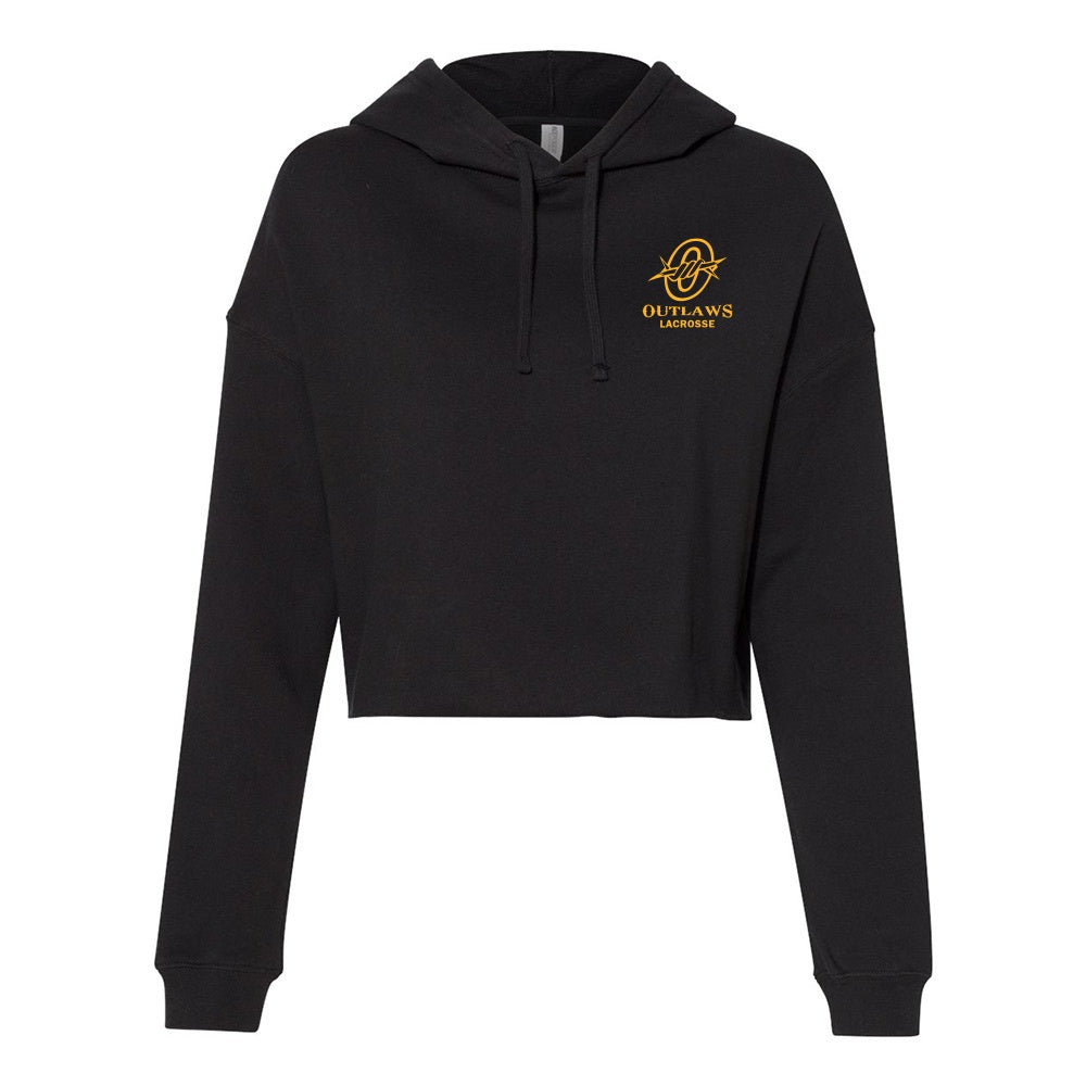 North Perth Outlaws Lacrosse Ladies' Lightweight Crop Hooded Sweatshirt