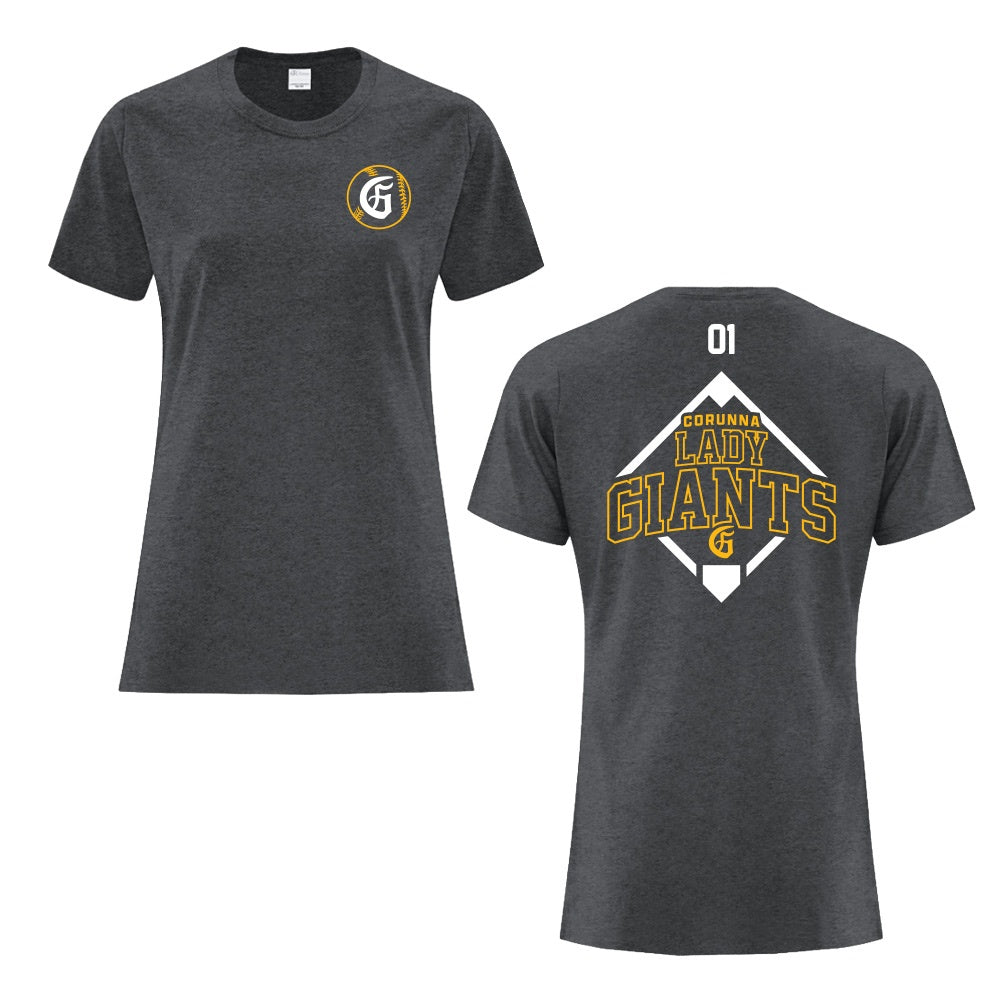 Corunna Lady Giants Ladies' Cotton T-Shirt