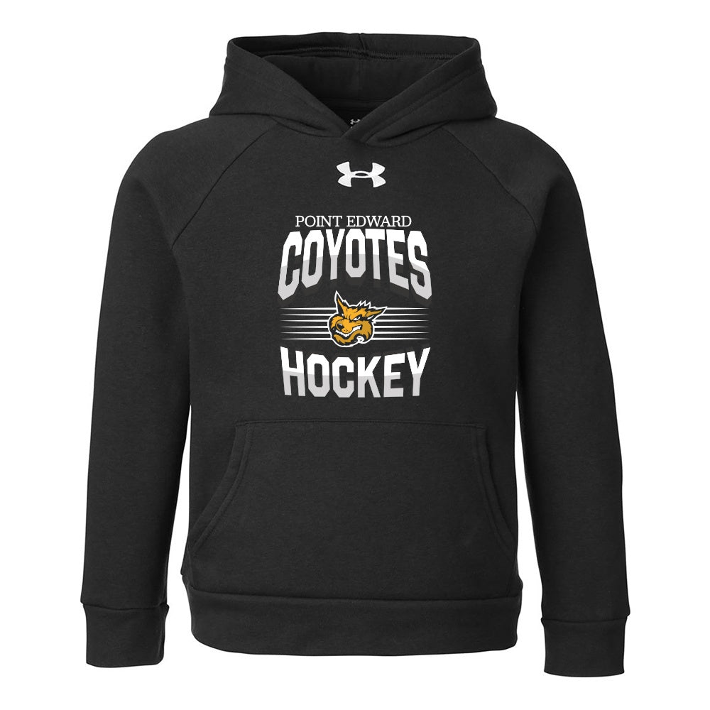 Point Edward Coyotes Youth Under Armour Rival Fleece Hooded Sweatshirt