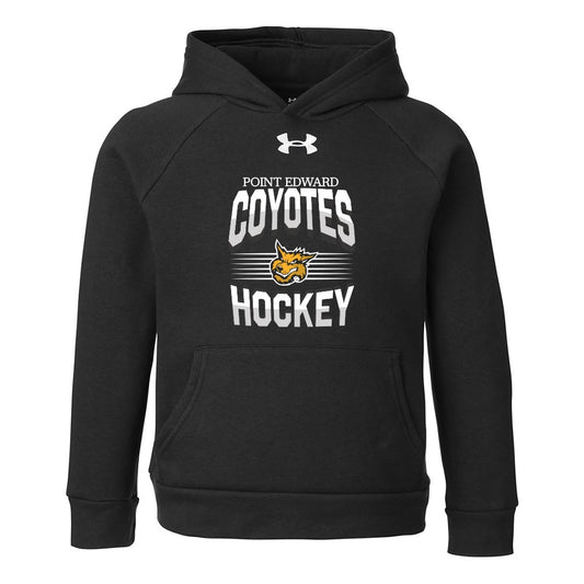 Point Edward Coyotes Youth Under Armour Rival Fleece Hooded Sweatshirt