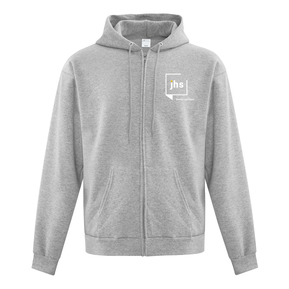 John Howard Society Adult Everyday Fleece Full Zip Hooded Sweatshirt