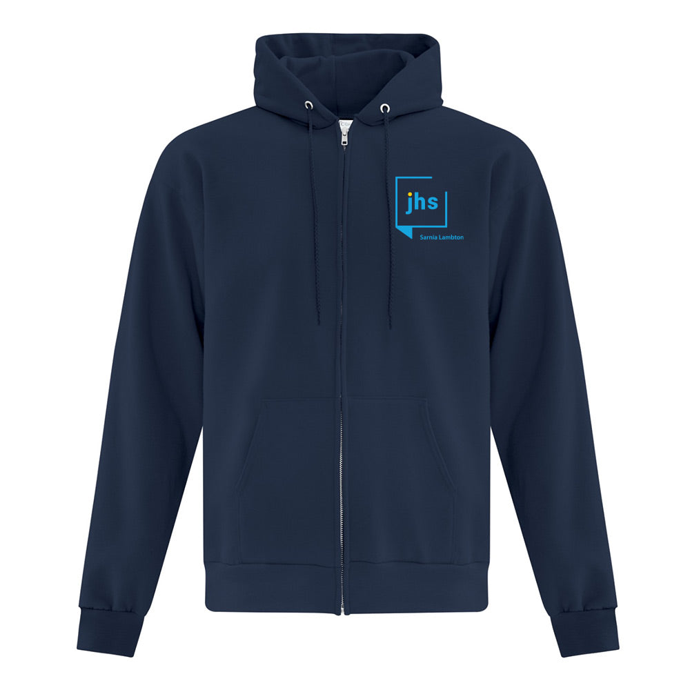 John Howard Society Adult Everyday Fleece Full Zip Hooded Sweatshirt
