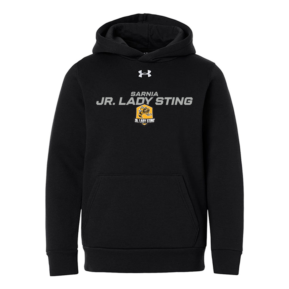 Jr Lady Sting Youth Under Armour Team Icon Fleece Hooded Sweatshirt