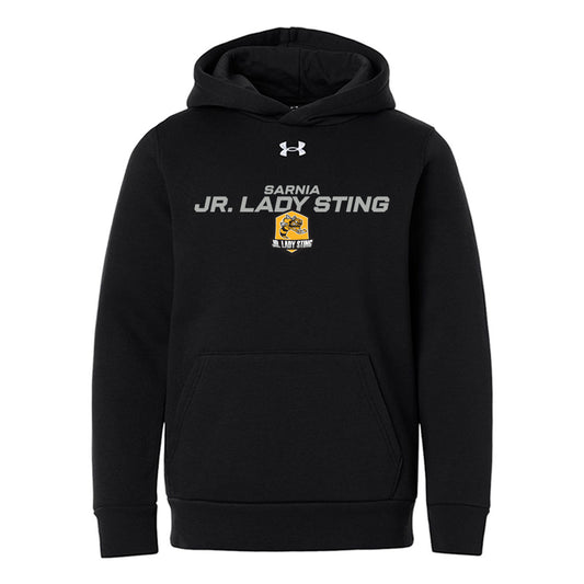 Jr Lady Sting Youth Under Armour Team Icon Fleece Hooded Sweatshirt