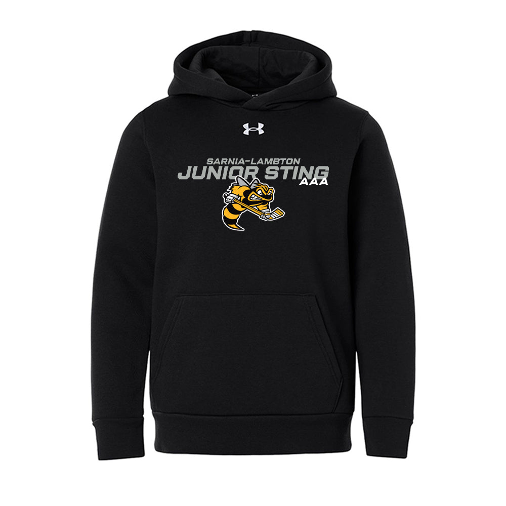 Lambton Jr Sting AAA Youth Under Armour Team Icon Fleece Hooded Sweatshirt