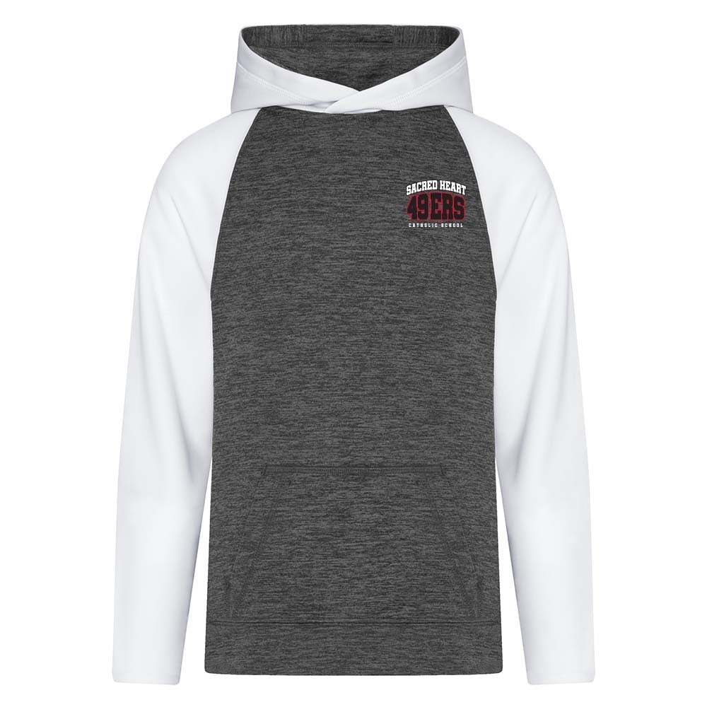 Sacred Heart Youth Dynamic Heather Fleece Two Tone Hoodie