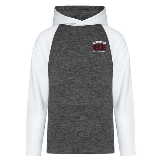 Sacred Heart Youth Dynamic Heather Fleece Two Tone Hoodie