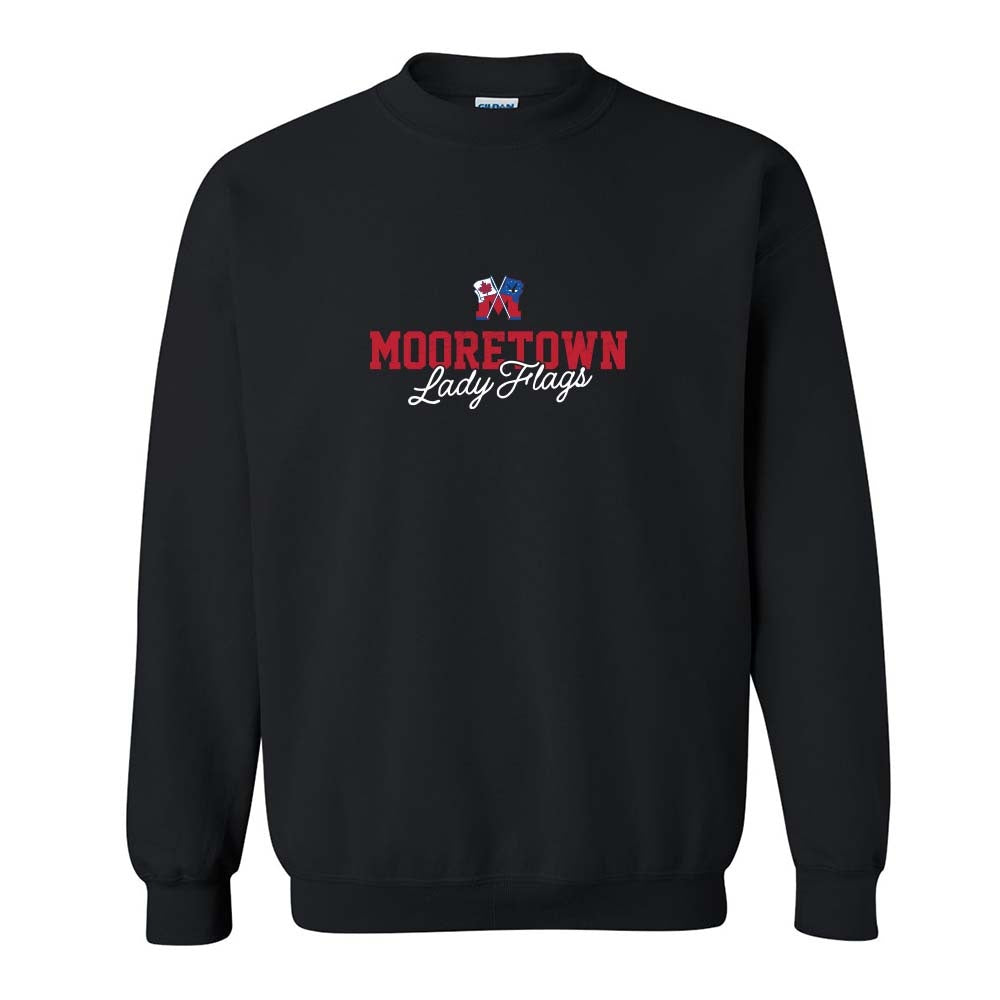 Mooretown Lady Flags Adult Heavy Blend Crewneck Sweatshirt