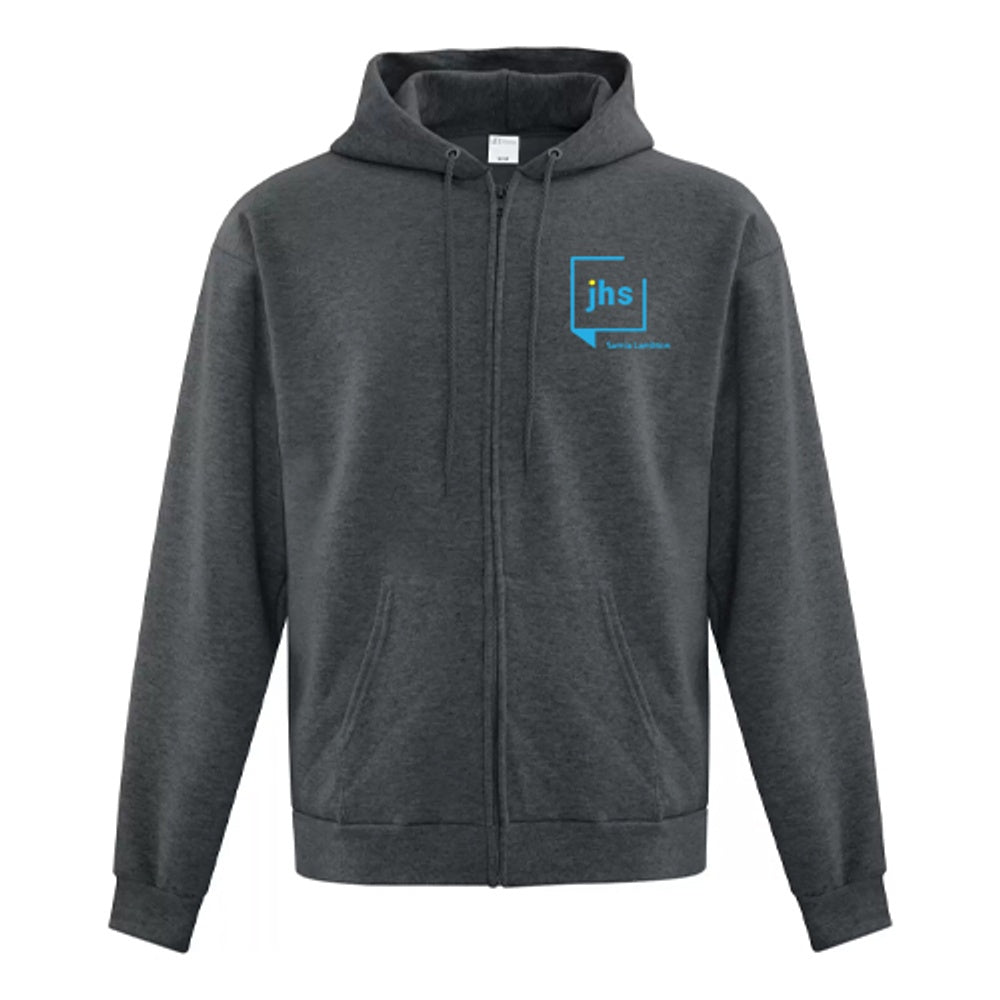 John Howard Society Adult Everyday Fleece Full Zip Hooded Sweatshirt