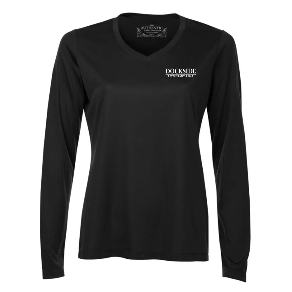 Dockside Ladies' Pro Team Long Sleeve V-Neck