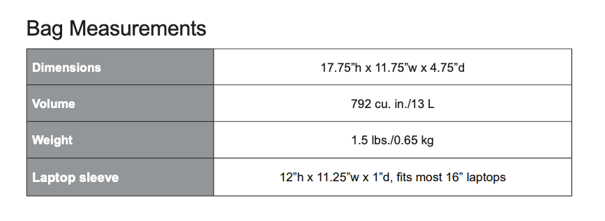 Unisex Sizing Chart