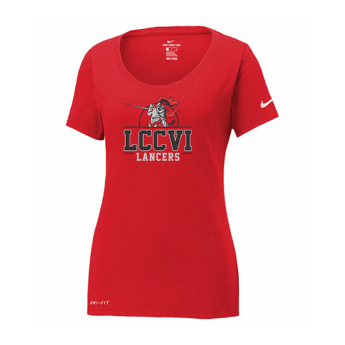 LCCVI Ladies' Nike Dri-FIT Cotton/Poly Scoop Neck Tee