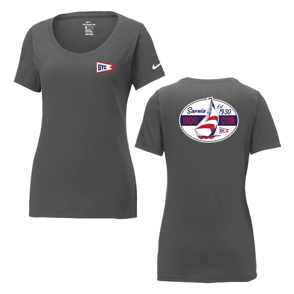 Sarnia Yacht Club Ladies' Nike Dri-FIT Cotton/Poly Scoop Neck Tee