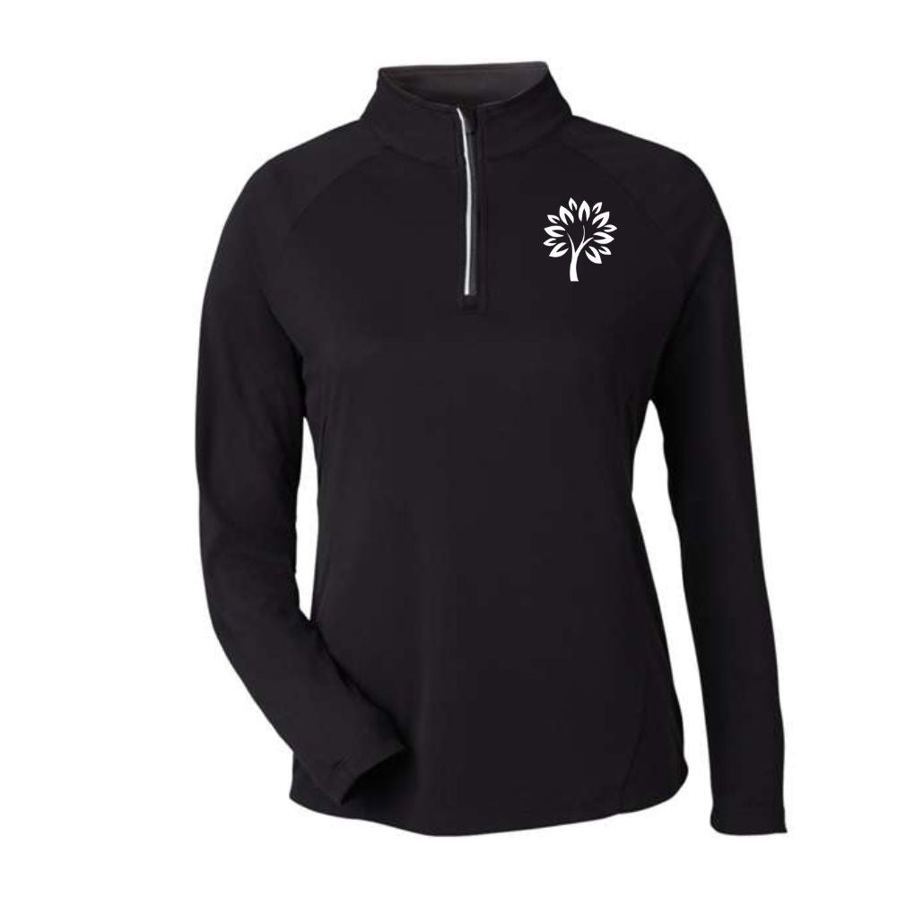 Mortgage Wellness Ladies' Performance Pique Quarter-Zip Pullover