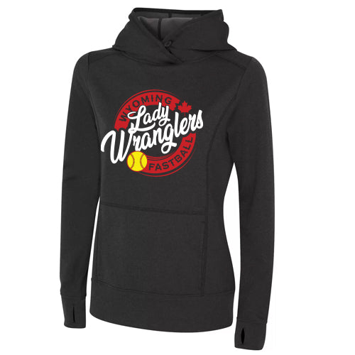 Wyoming Lady Wranglers Ladies' Performance Polyester Hooded Sweatshirt