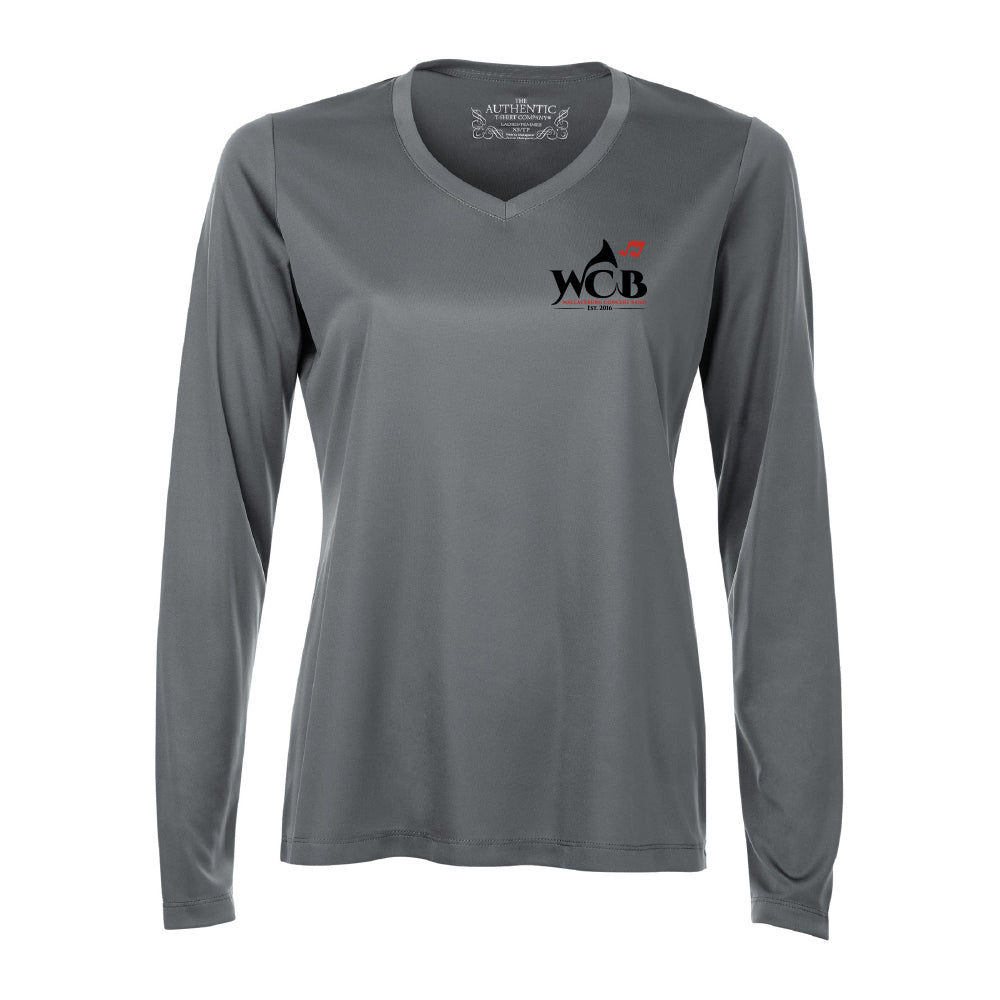 Wallaceburg Concert Band Pro Team Long Sleeve Ladies V-Neck
