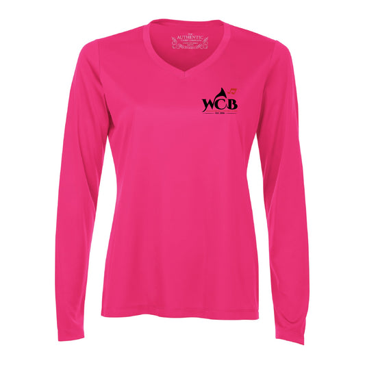 Wallaceburg Concert Band Pro Team Long Sleeve Ladies V-Neck