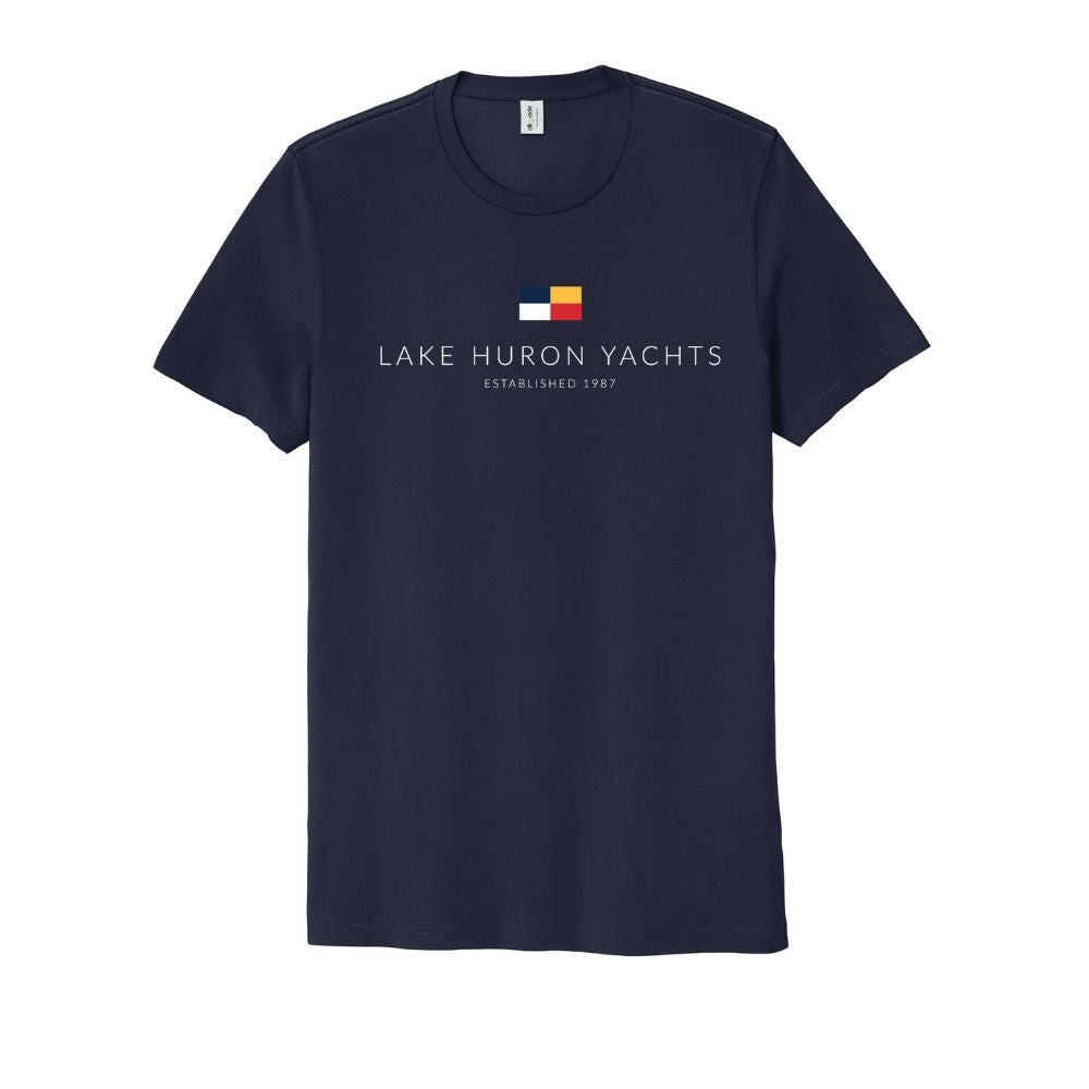 Lake Huron Yachts Adult Organic Cotton T-Shirt