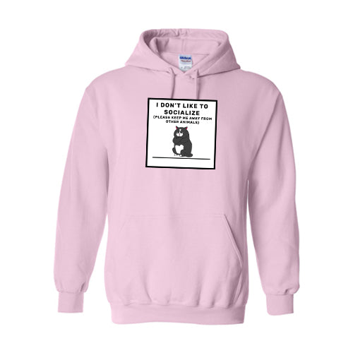 Anti-Social Cotton Hooded Sweatshirt