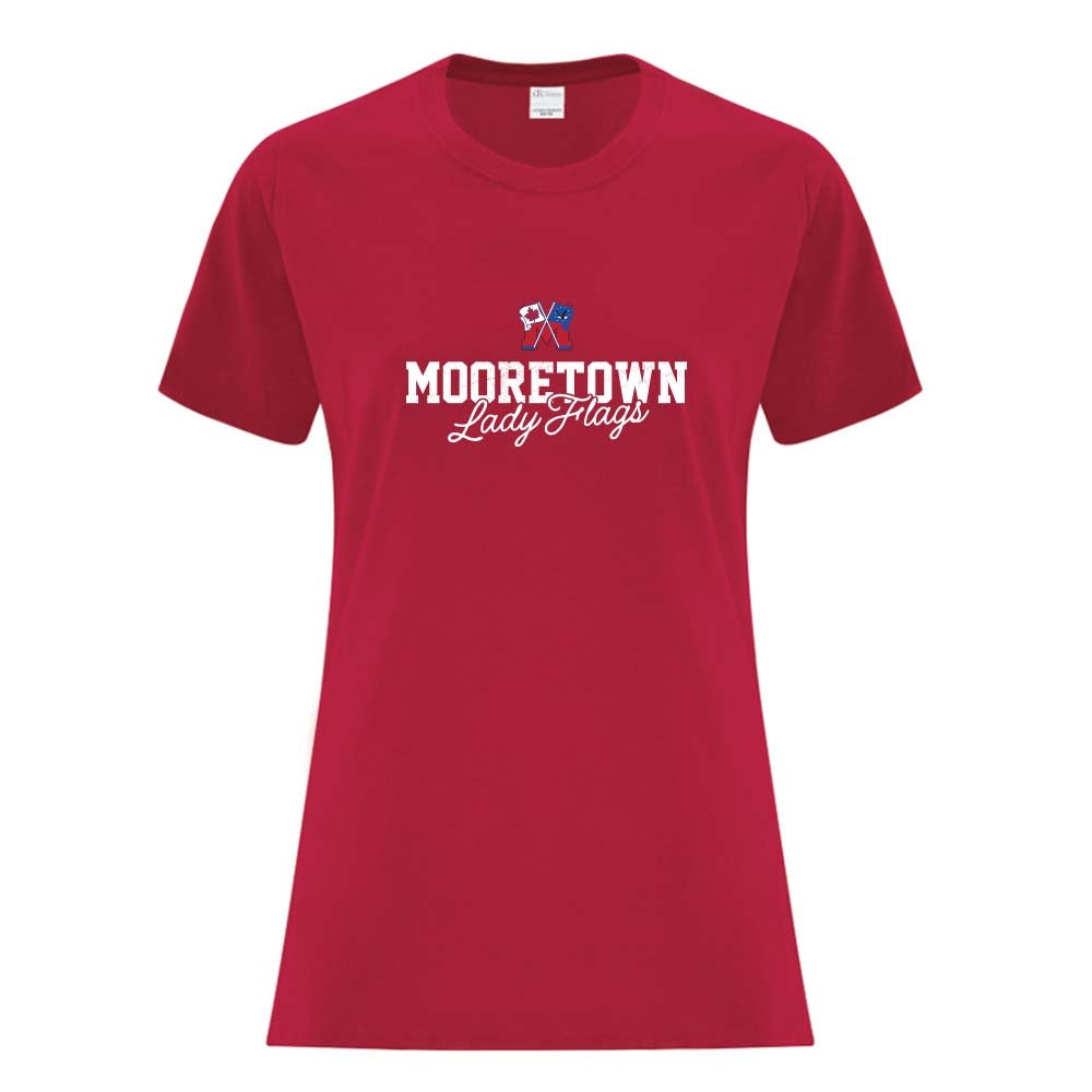 Mooretown Lady Flags Ladies' Cotton T-Shirt