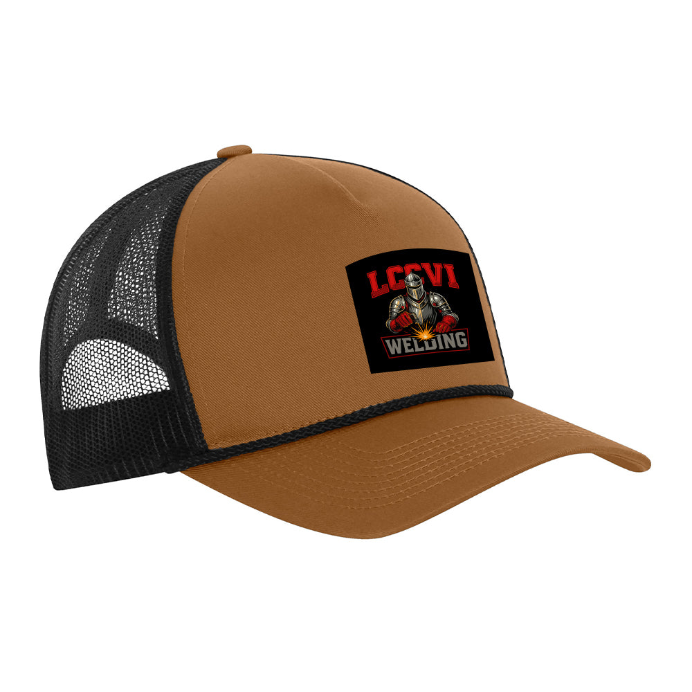 LCCVI Welding Club Cotton Twill 5-Panel Trucker Rope Cap