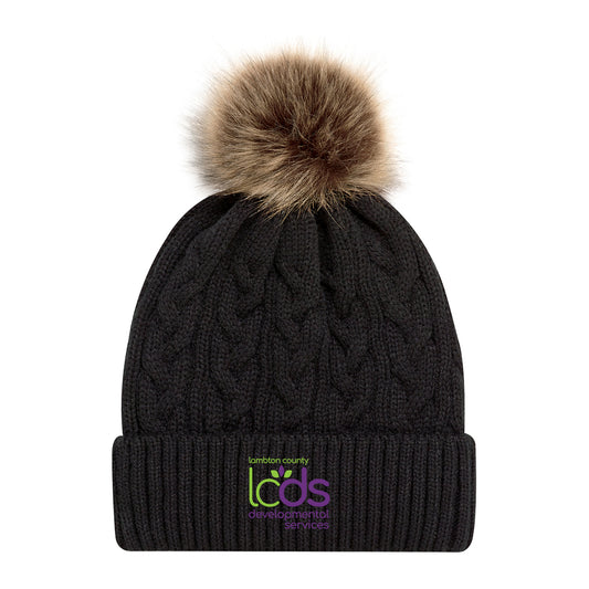 LCDS Pom Pom Cuff Toque