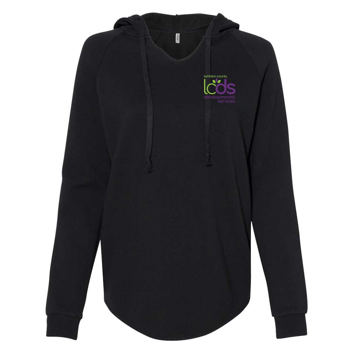 LCDS Ladies' Lightweight California Wave Wash Hooded Sweatshirt