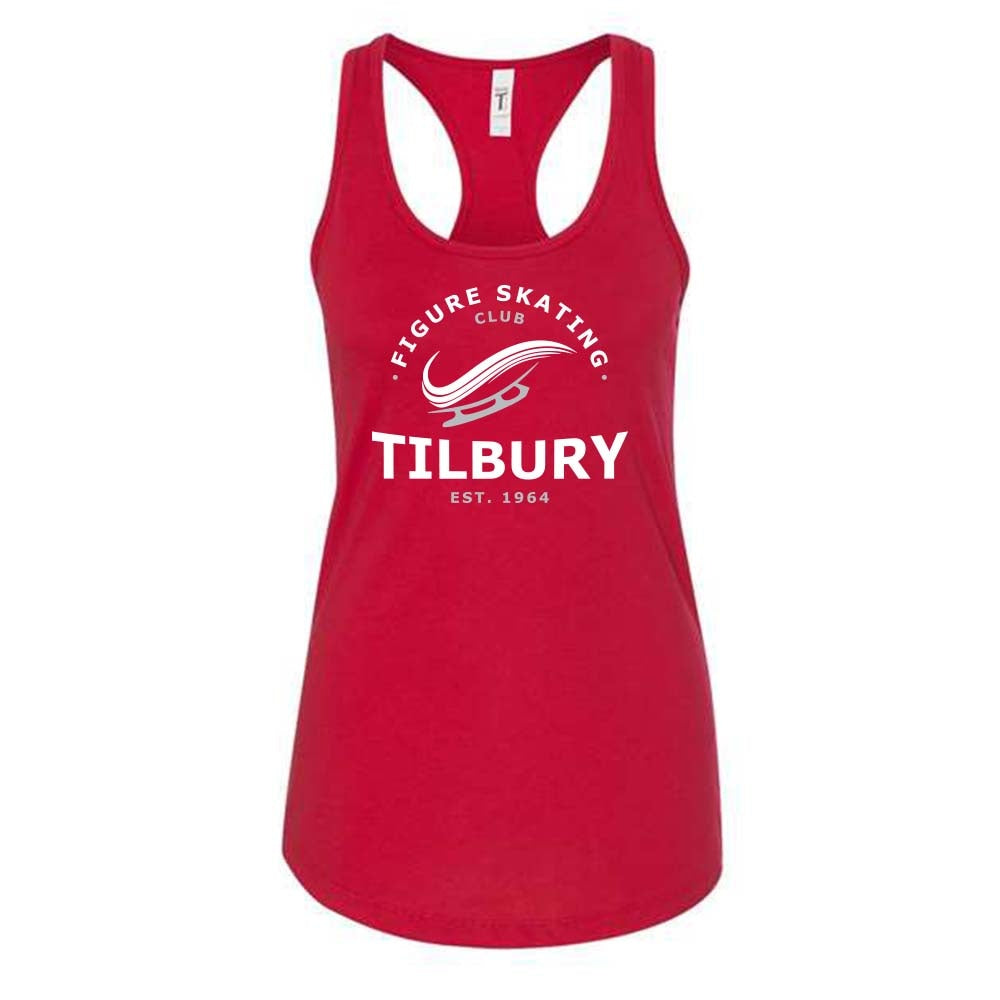 Tilbury Figure Skating Ladies' Ideal Racerback Tank (Alt. Logo)
