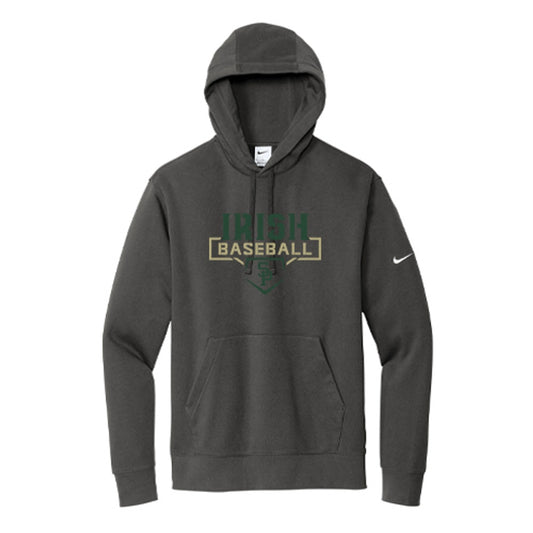 St. Pats Baseball Adult Nike Club Fleece Sleeve Swoosh Pullover Hoodie