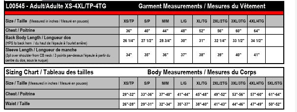 Unisex Sizing Chart
