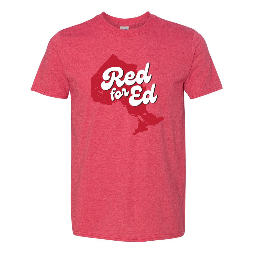 OECTA St. Clair Red for Ed Adult Softstyle T-Shirt