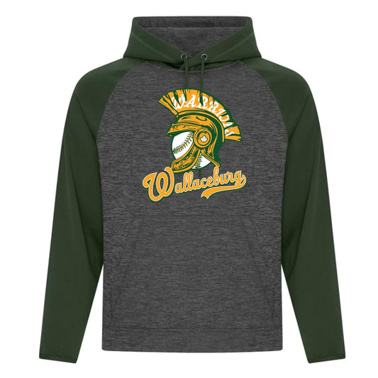 Wallaceburg Minor Baseball Adult Dynamic Heather Fleece Two Tone Hoodie