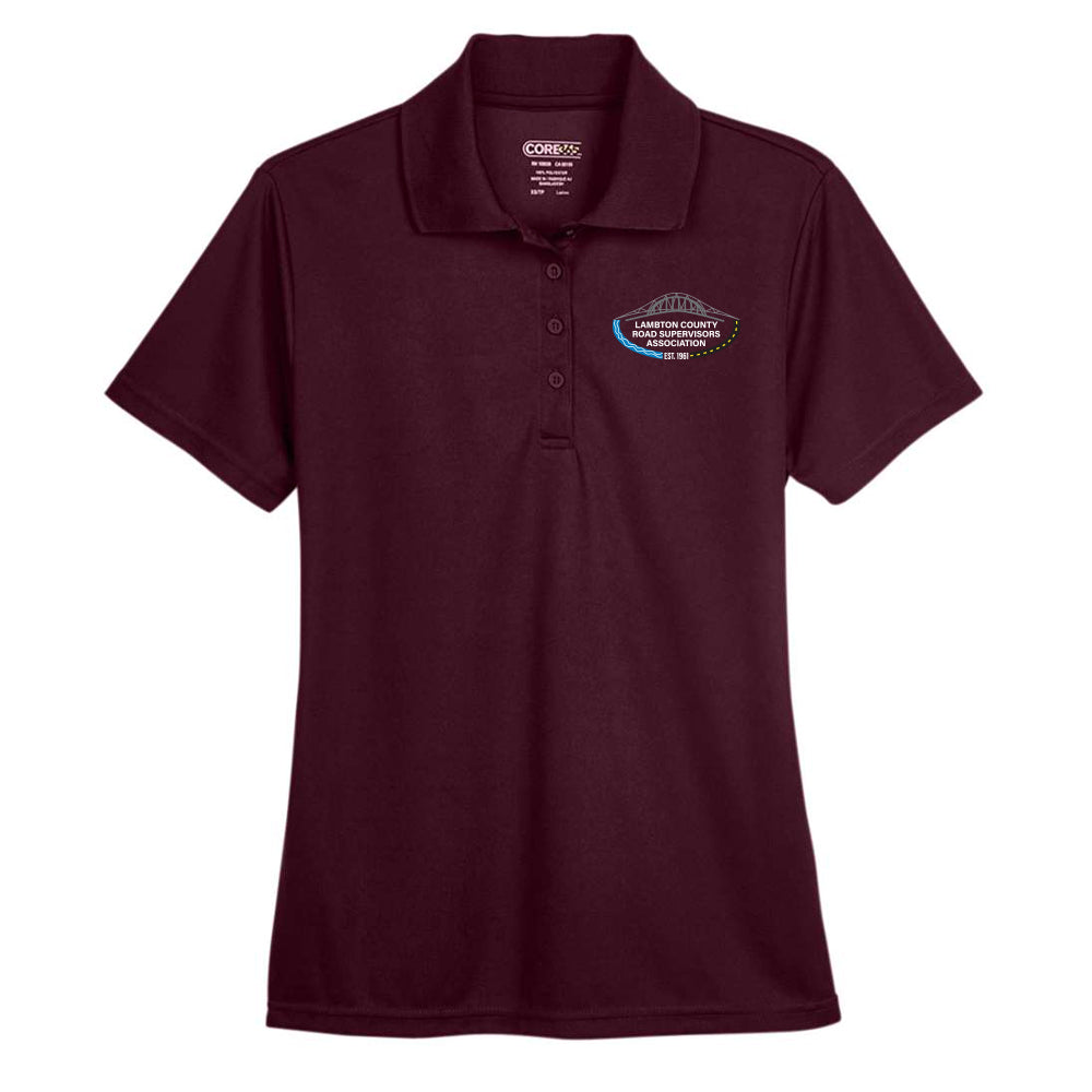 Lambton County Road Supervisors Ladies' Performance Piqué Polo