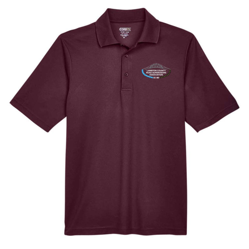 Lambton County Road Supervisors Adult Performance Piqué Polo