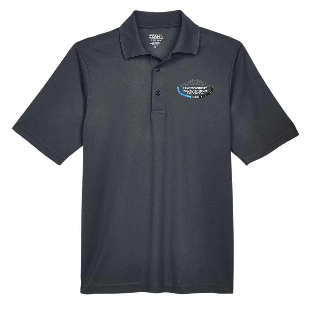 Lambton County Road Supervisors Adult Performance Piqué Polo